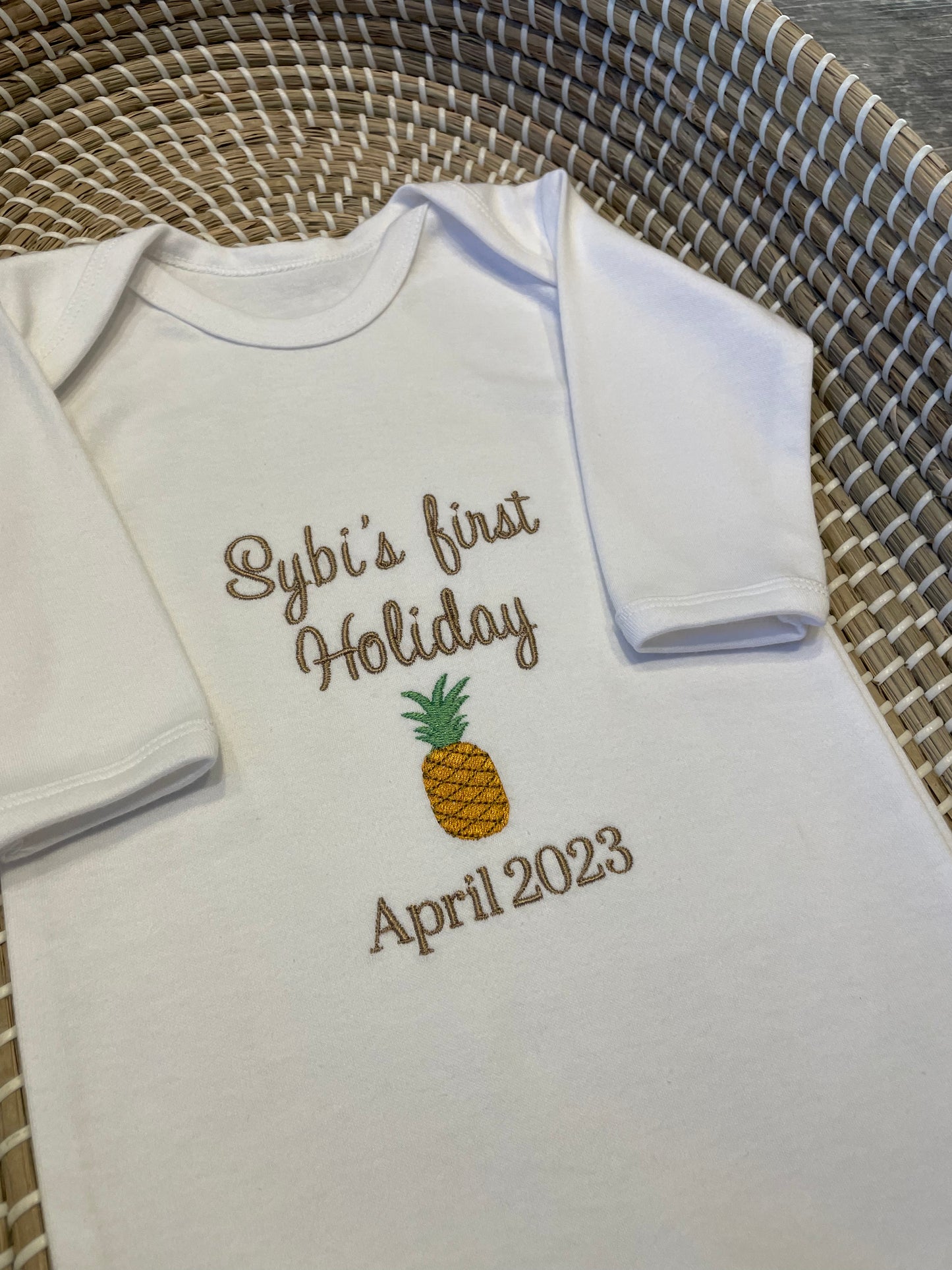 Personalised baby vests